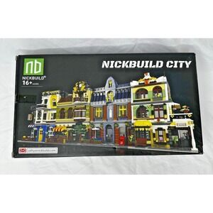 Nickbuild City View Hill Tavern QL0935 Architecture Block Kit Modular NEW